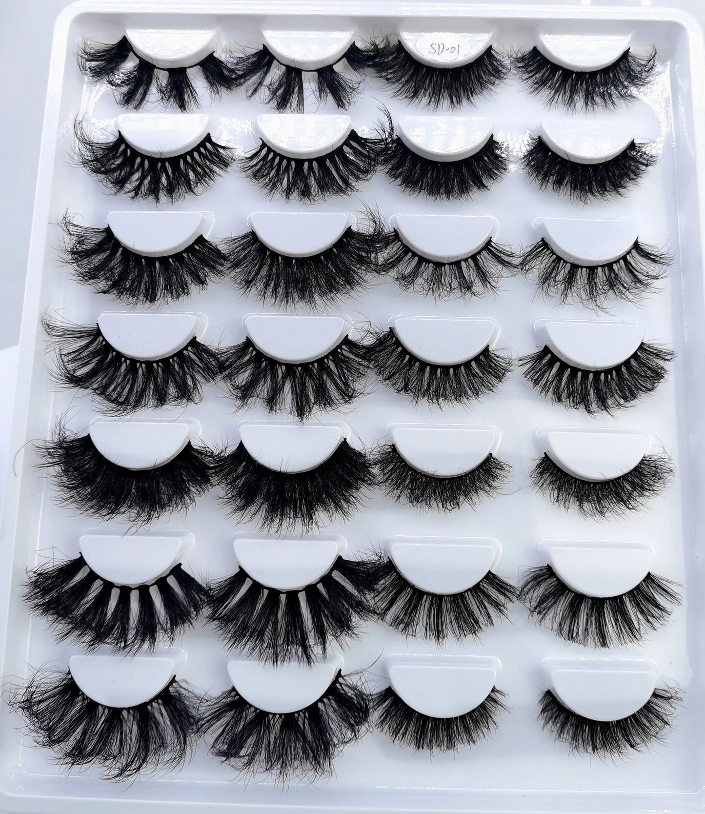 14Pairs Fluffy Lashes 10-25mm 3D Mink Lashes