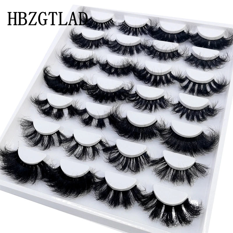 14Pairs Fluffy Lashes 10-25mm 3D Mink Lashes