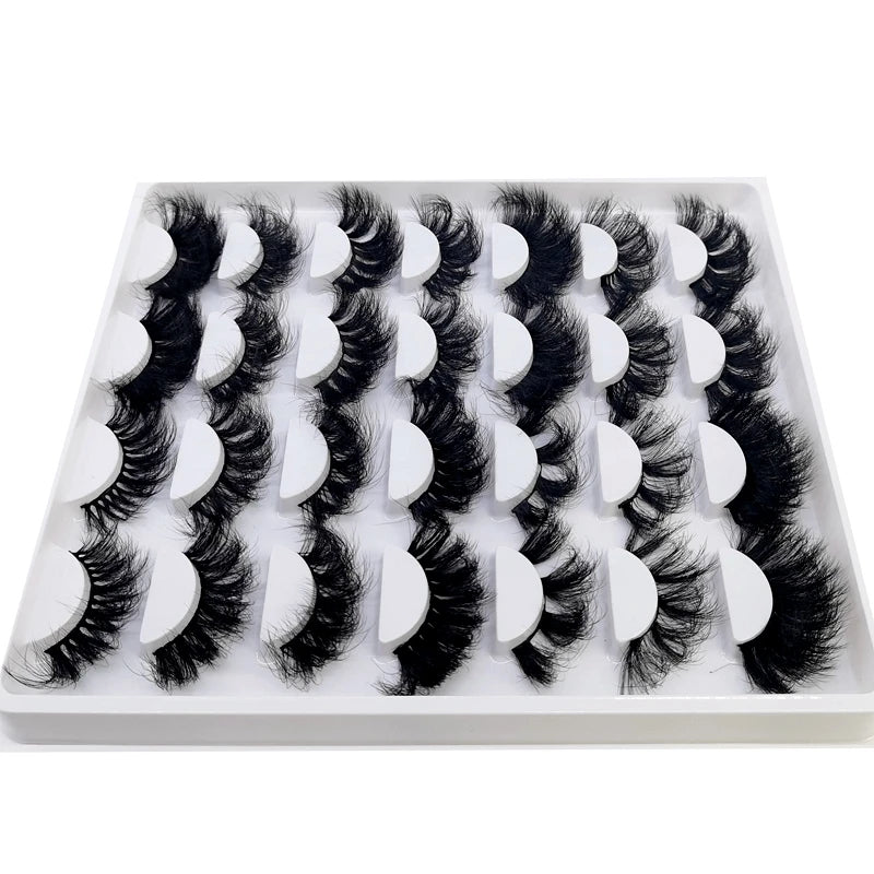 14Pairs Fluffy Lashes 10-25mm 3D Mink Lashes