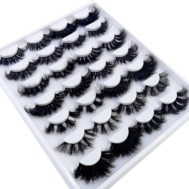 14Pairs Fluffy Lashes 10-25mm 3D Mink Lashes