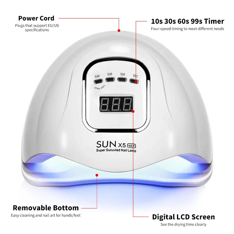 SUN X5 MAX Nail Drying Light Whith Lntelligent Sensor LED Nail Dryer