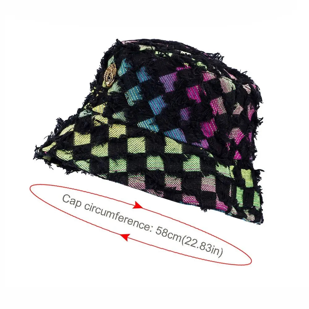 Trendy Versatile Colored Diamond Shaped Hat