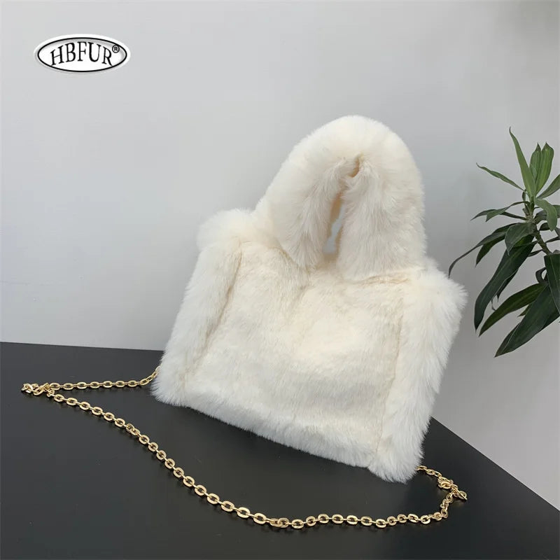 Fuzzy Faux Fur Handbag