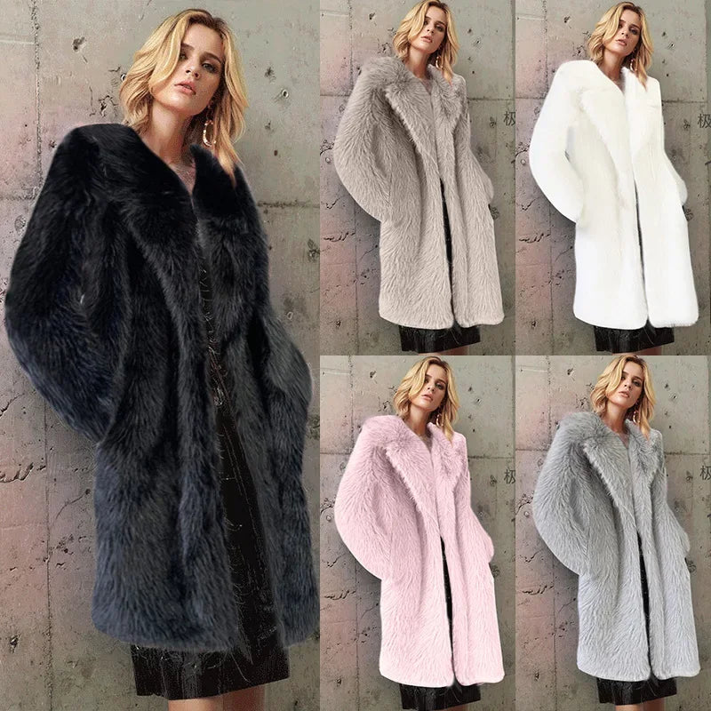 Long Faux Fur Coat